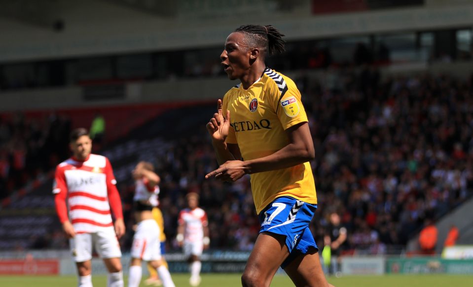  Joe Aribo doubled Charlton's advantage in the first half