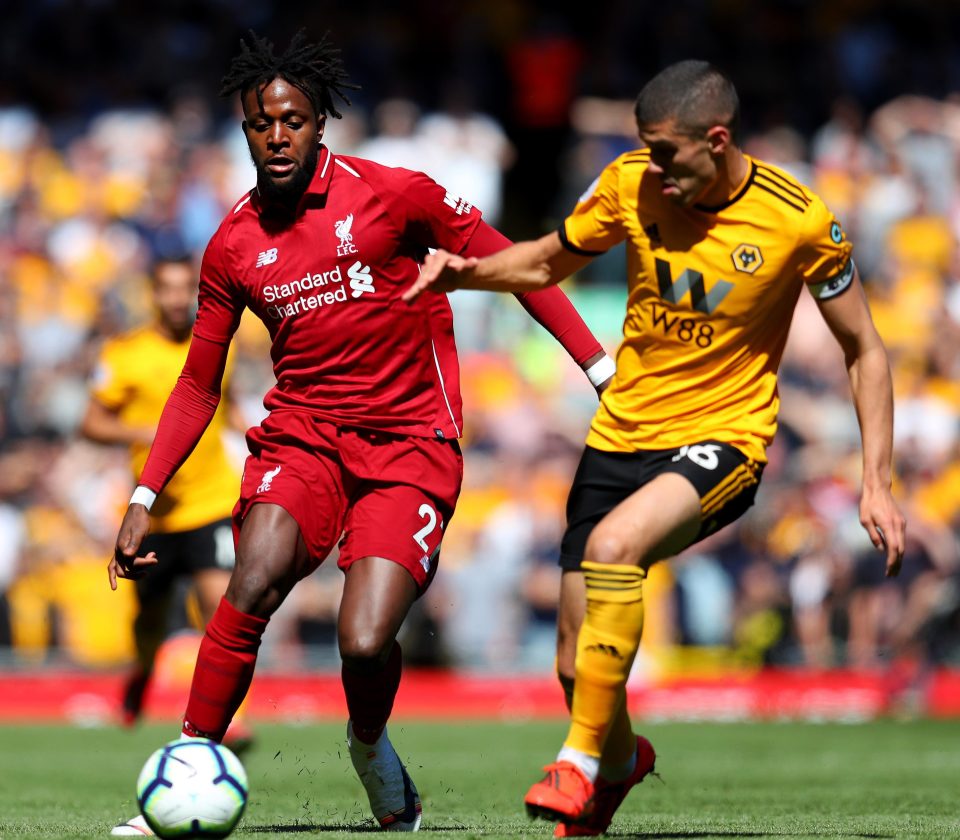  Champions League hero Divock Origi holds off Conor Coady