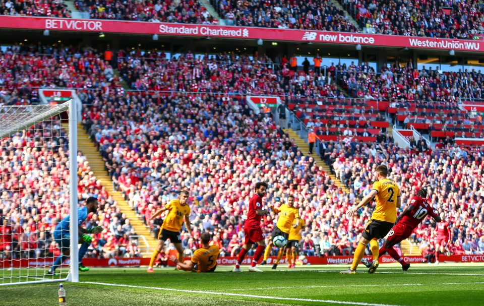  Mane converted a 17th minute cross from Trent Alexander Arnold at Anfield