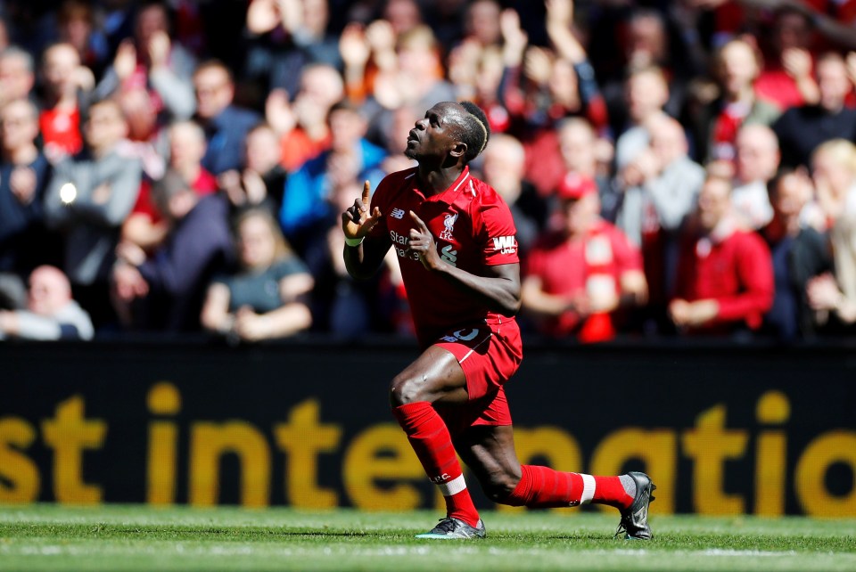  Mane's goal was his 21st of the Premier League season