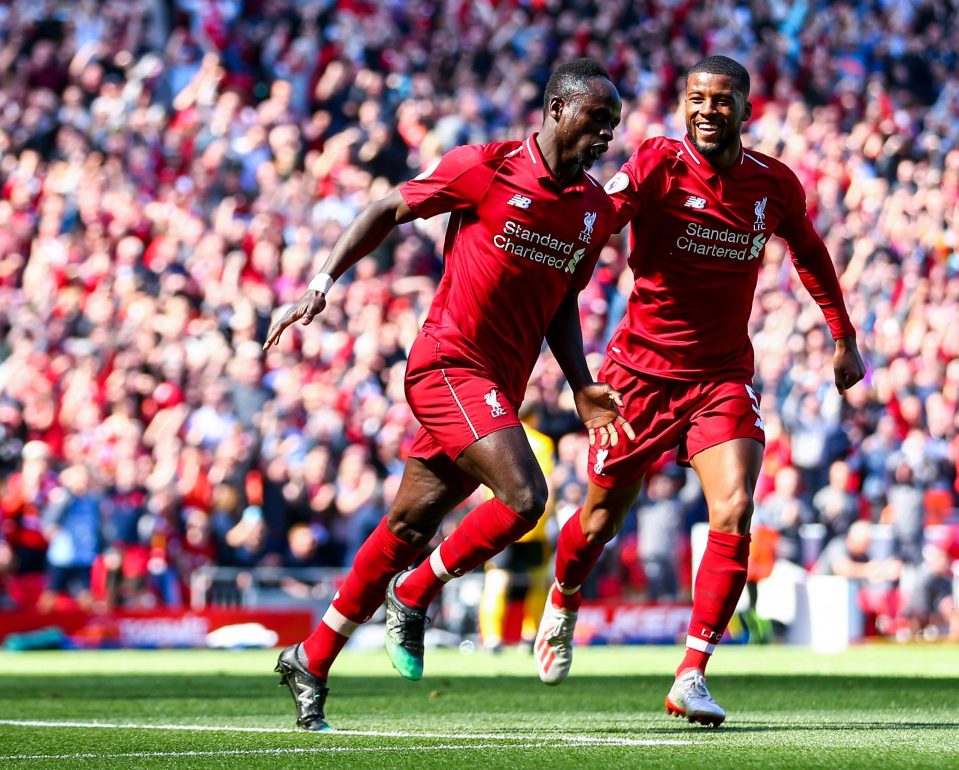  Sadio Mane struck an early goal for Liverpool to give Anfield hope in the title race