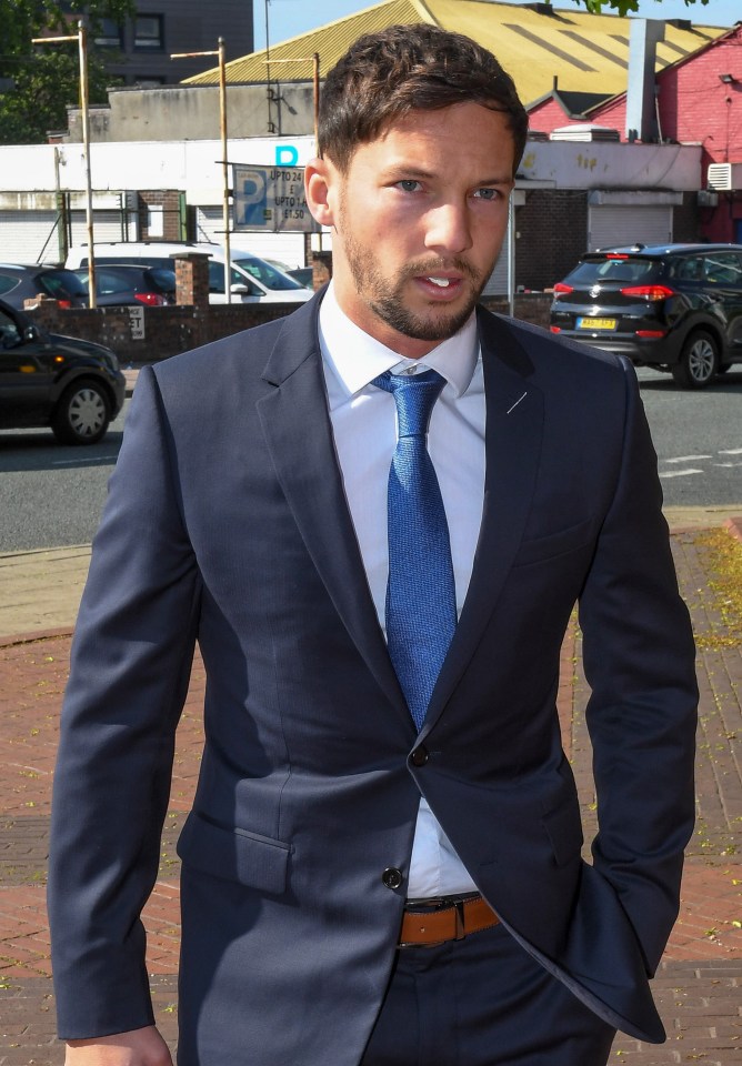 Danny Drinkwater arriving at Stockport Magistrates Court where he pleaded guilty to drink driving