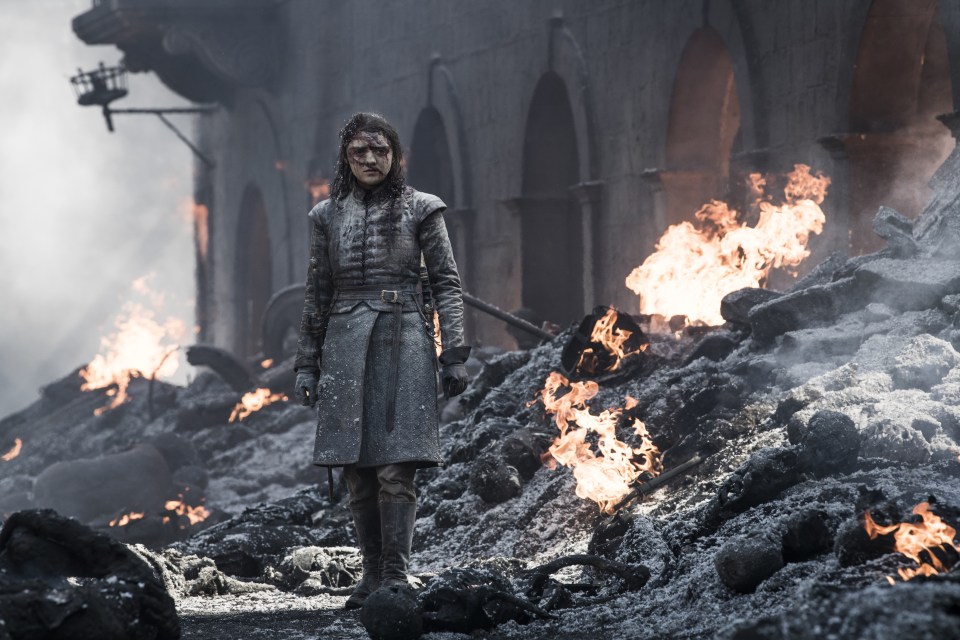  Arya Stark watched the destruction unfold and she isn't happy about it