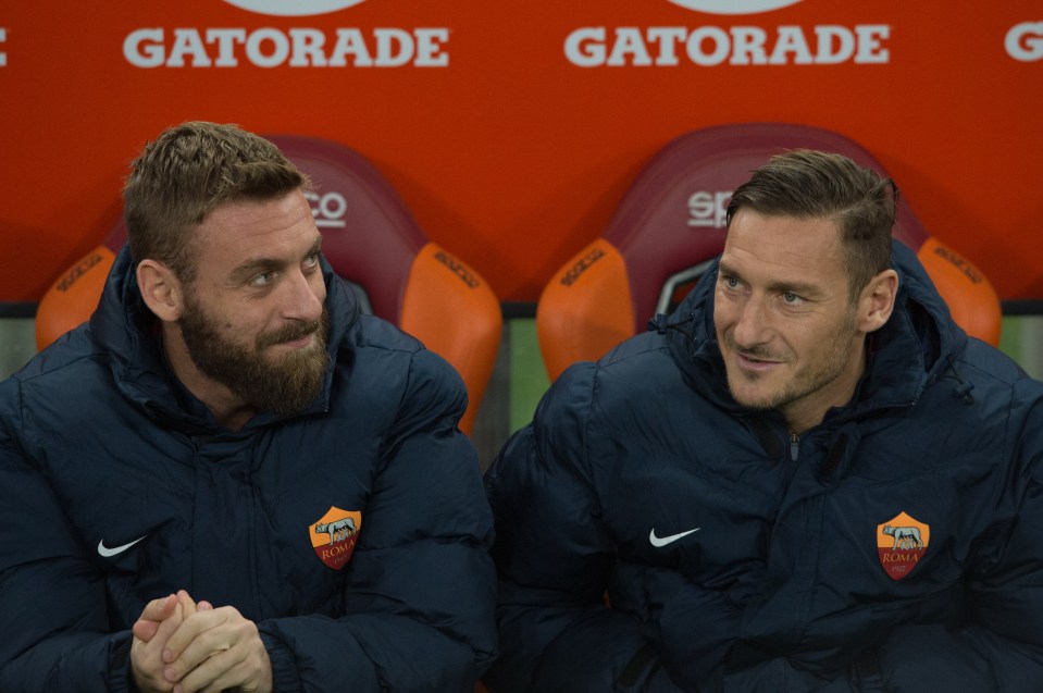 De Rossi will always be remembered fondly by Roma fans as one of their greats like Francesco Totti