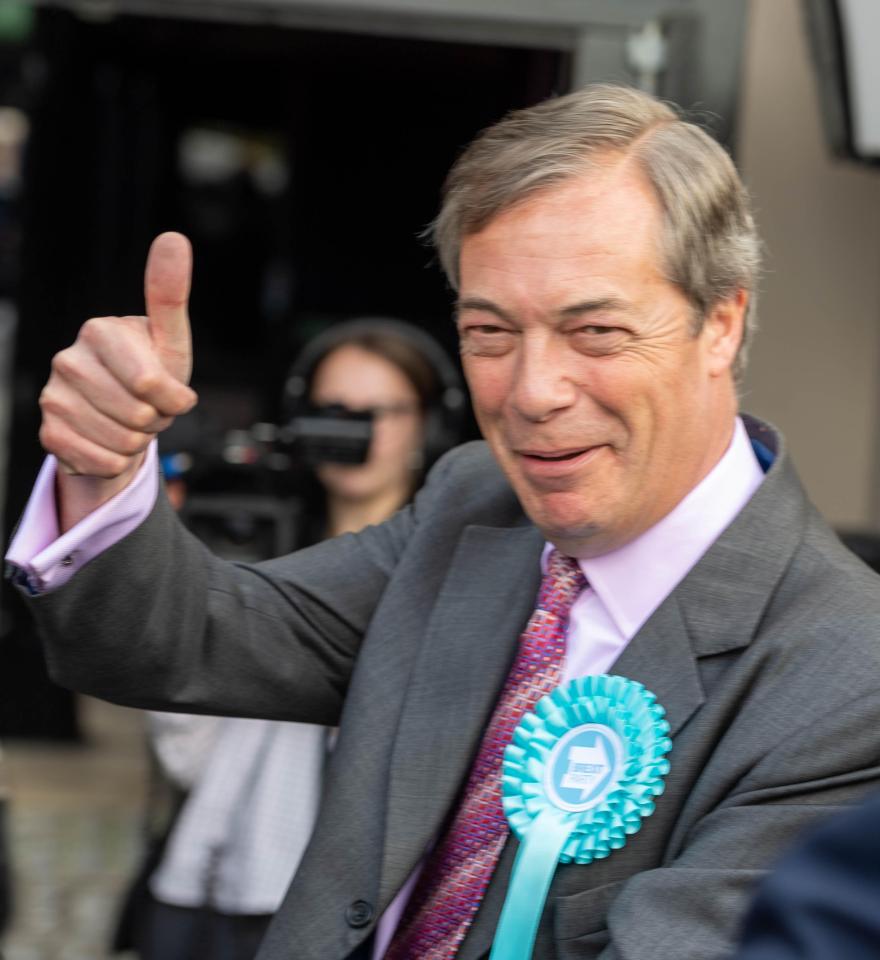  Nigel Farage's Brexit Party are ahead in the polls for next week's Euro elections