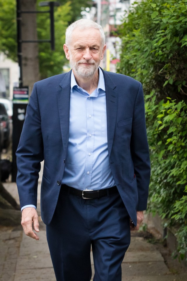  Jeremy Corbyn pictured in North London today