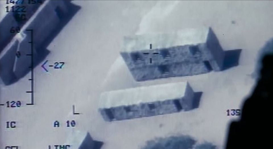  A still of drone footage shown in the documentary