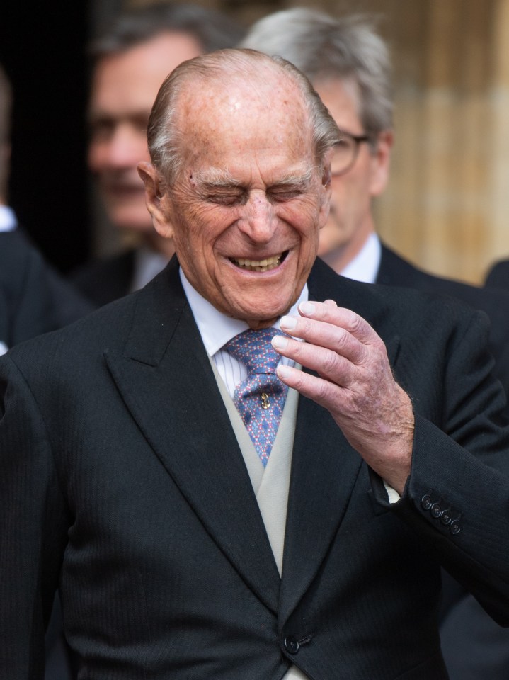 Prince Philip made a rare public appearance for the ceremony