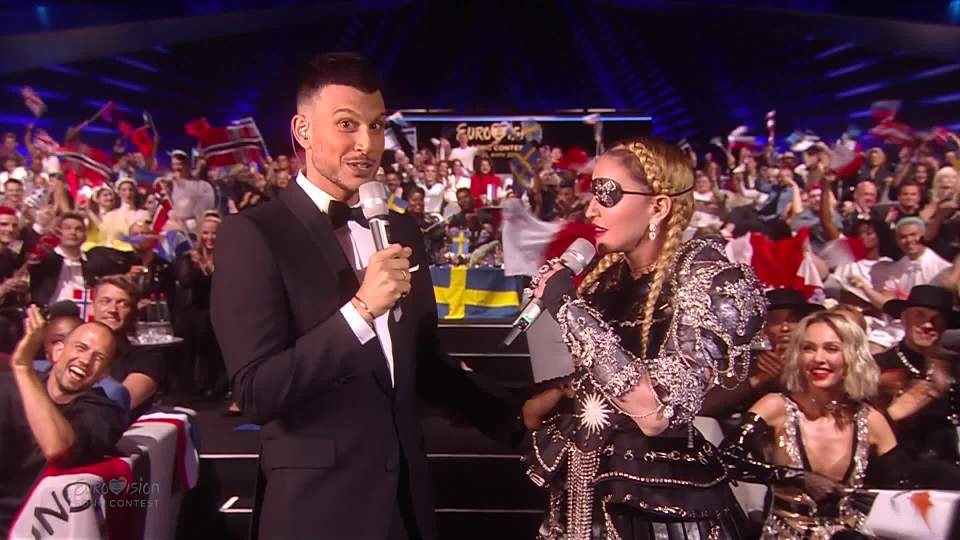  Madonna flirted with Eurovision host