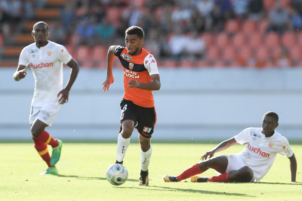  Lorient forward Alexis Claude-Maurice is a reported summer target for Arsenal