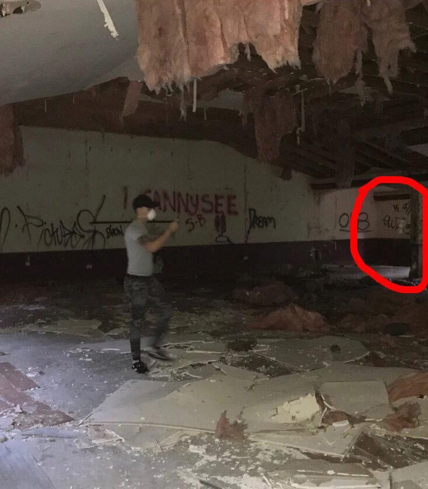  Urban explorer Jake Parr was left terrified after spotting what he claims was the ghost of a young boy in the abandoned Horncliffe Mansion