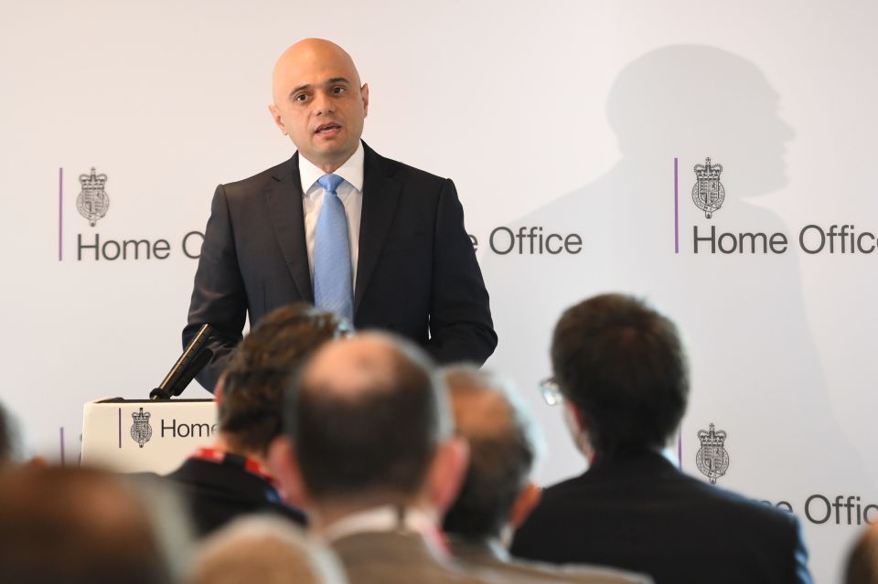  Sajid Javid has tried to look tough on crime and terror