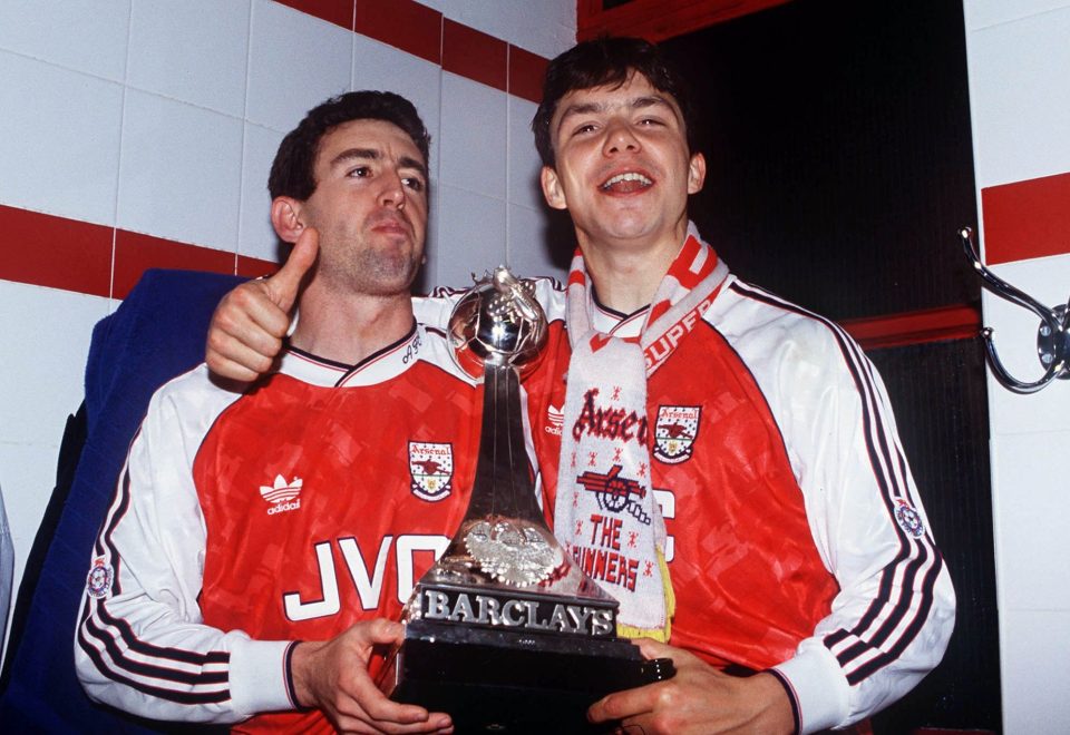  In 1991 Hillier won the First Division with the Gunners