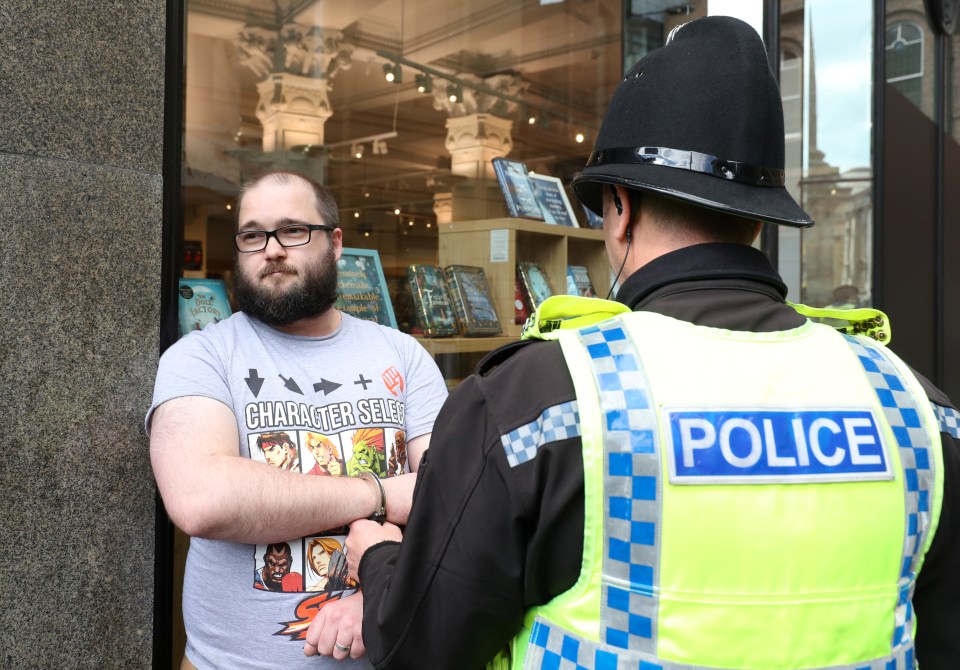  Crowther was spoken to by police after the milkshake was thrown at Mr Farage