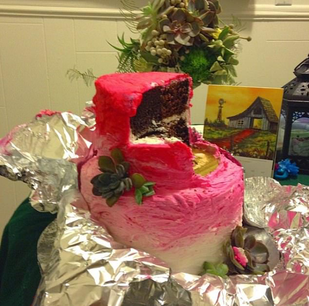  You might want to remove the kitchen foil before serving your dream cake