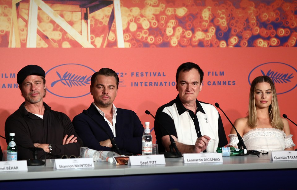  Leonardo DiCaprio and Brad Pitt were also at the press conference