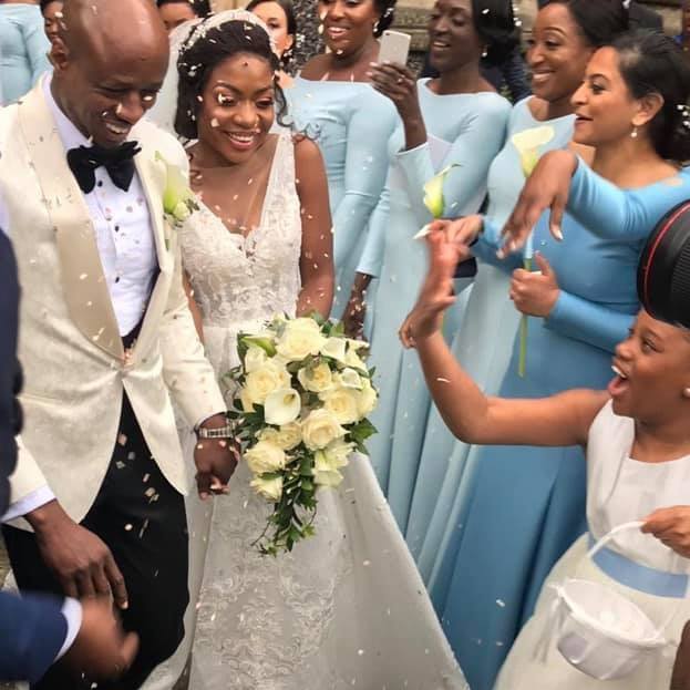 Tunde and Michaella Cameron wed at Southwark Cathedral