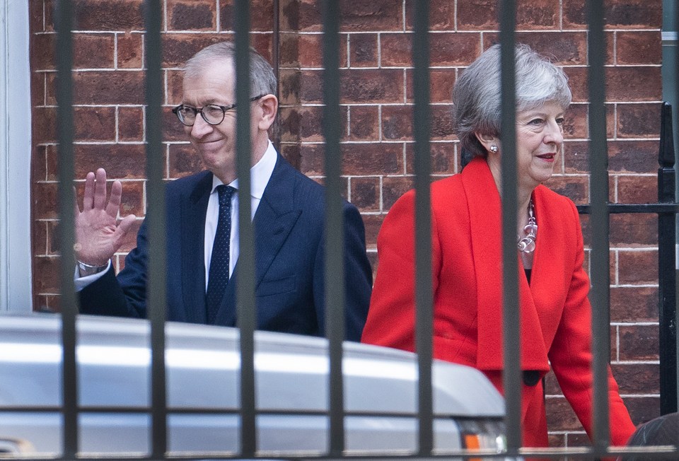  The PM and Philip leaving Downing Street to head to Berkshire