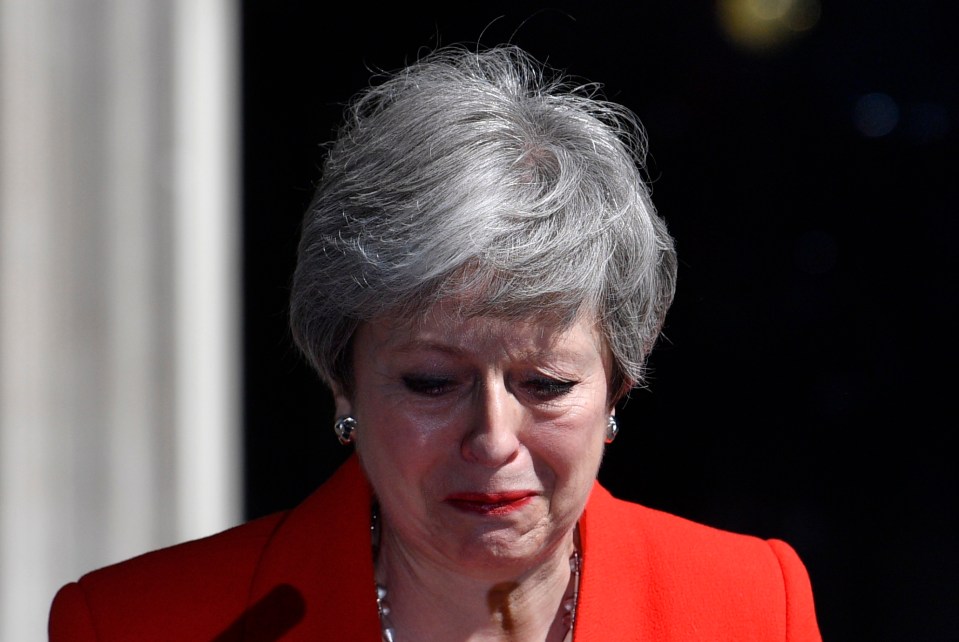  Theresa May sobbed after she confirmed she would resign in weeks