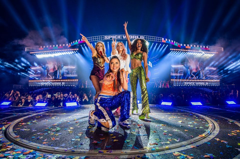  The Spice Girls made a triumphant return to the stage last night