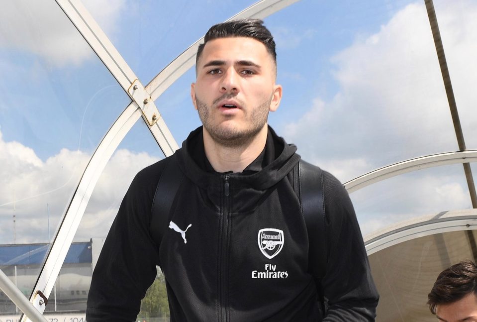  Sead Kolasinac was also a part of the travelling party that headed out to Baku