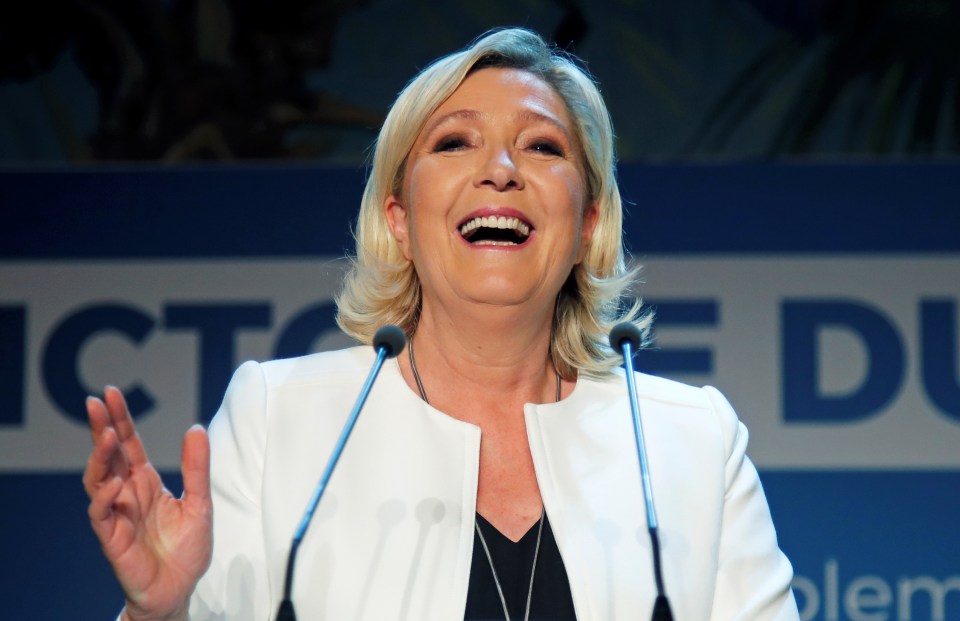  Marine Le Pen's National Rally is preciated to beat Macron's En Marche in the EU elections