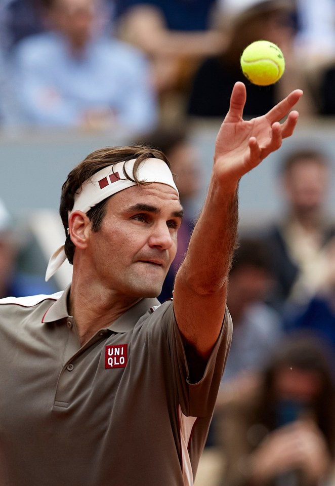 Roger Federer chose a brown and beige number for his first-round win at the French Open