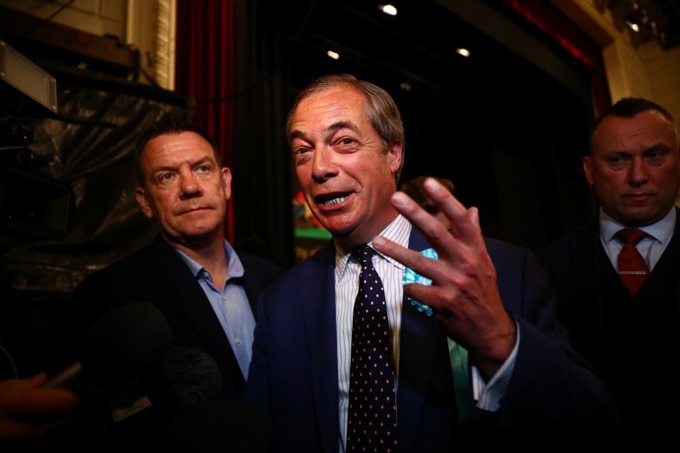  Mr Farage said it was time for the Tories and Labour to listen to the message from voters