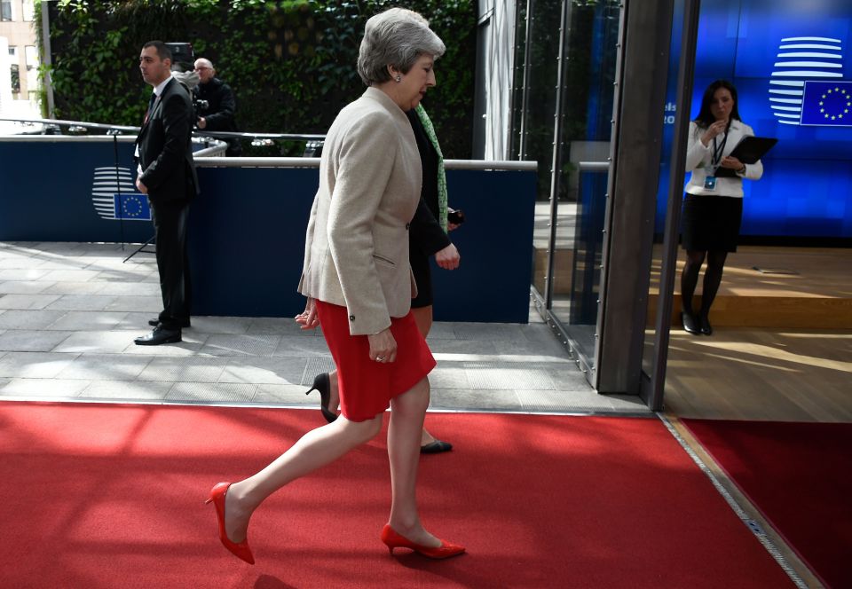  Mrs May at the summit in Brussels