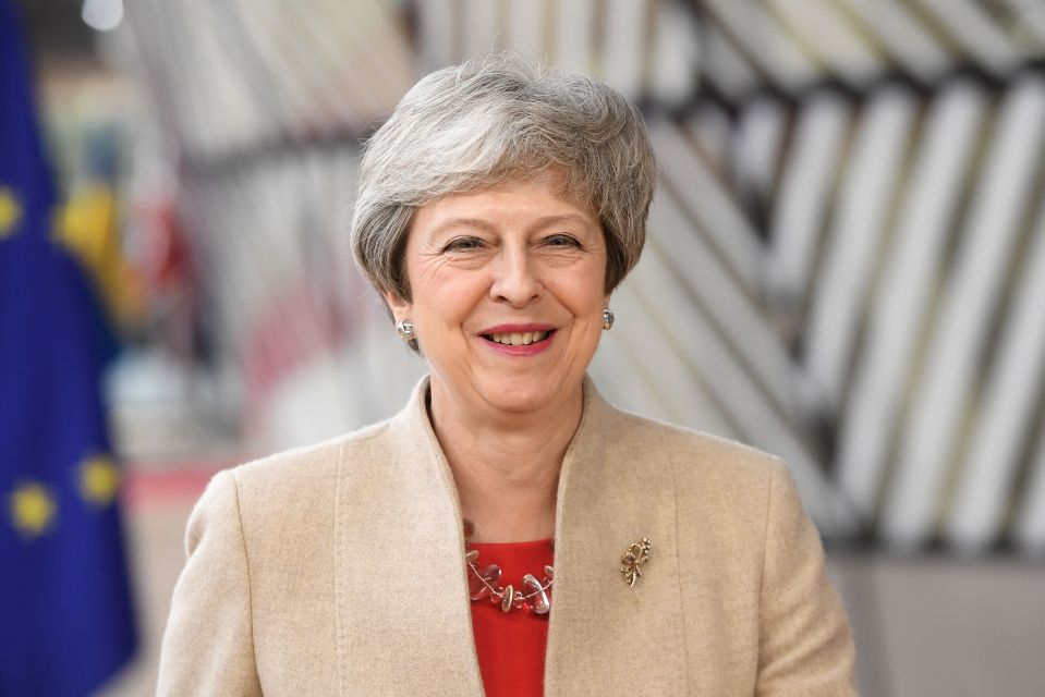  Theresa May arriving in Brussels this evening