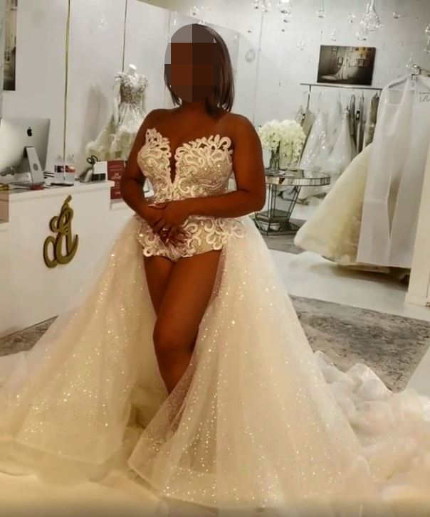  What do YOU make of this bridal bodysuit?