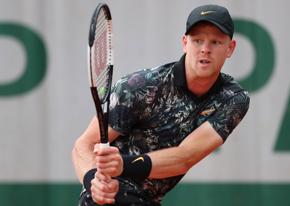 Kyle Edmund fell two sets down to Pablo Cuevas before retiring with a knee injury