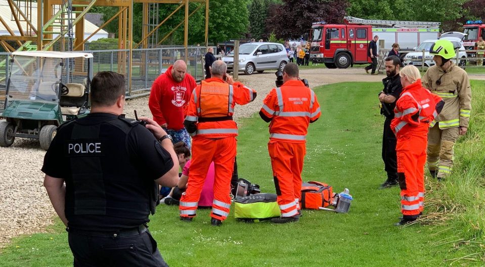  Paramedics rushed to the boy's aid after he apparently fell off Lightwater Valley's Twister ride