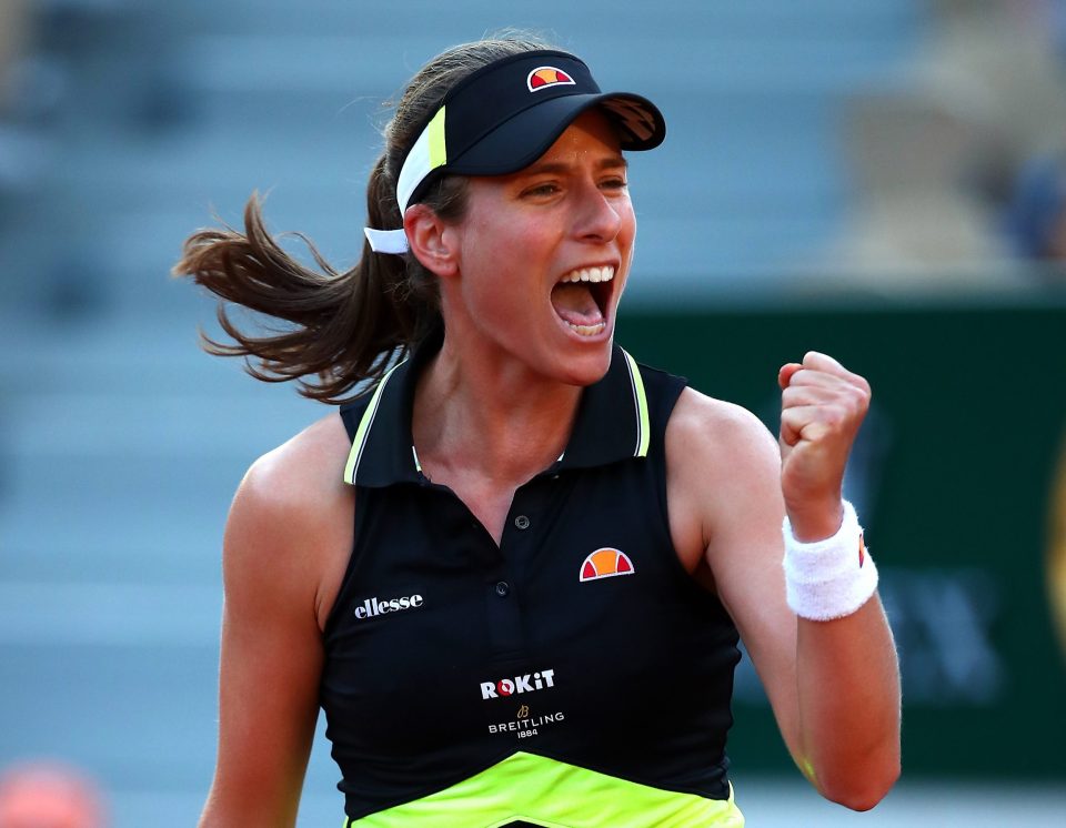 She became the first British woman to reach the fourth round at Roland Garros since 1983