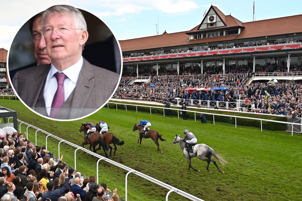  Sir Alex Ferguson looks in good spirits at a day out at the races