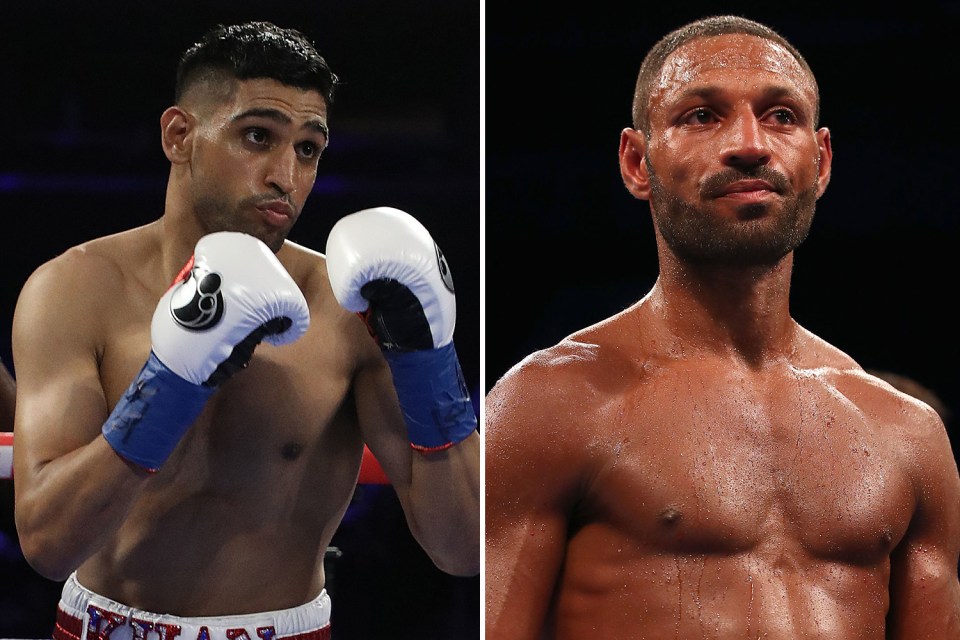  Fans want Amir Khan, left, and Kell Brook to agree a British showdown