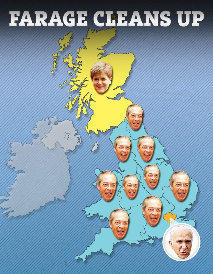  The Brexit Party came top in every region of Britain except London and Scotland