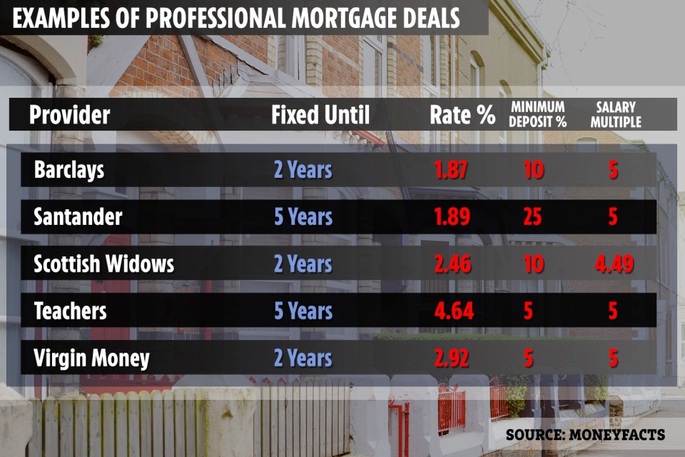  The most competitive rates won't be offered on professional mortgages but there are still deals to be found