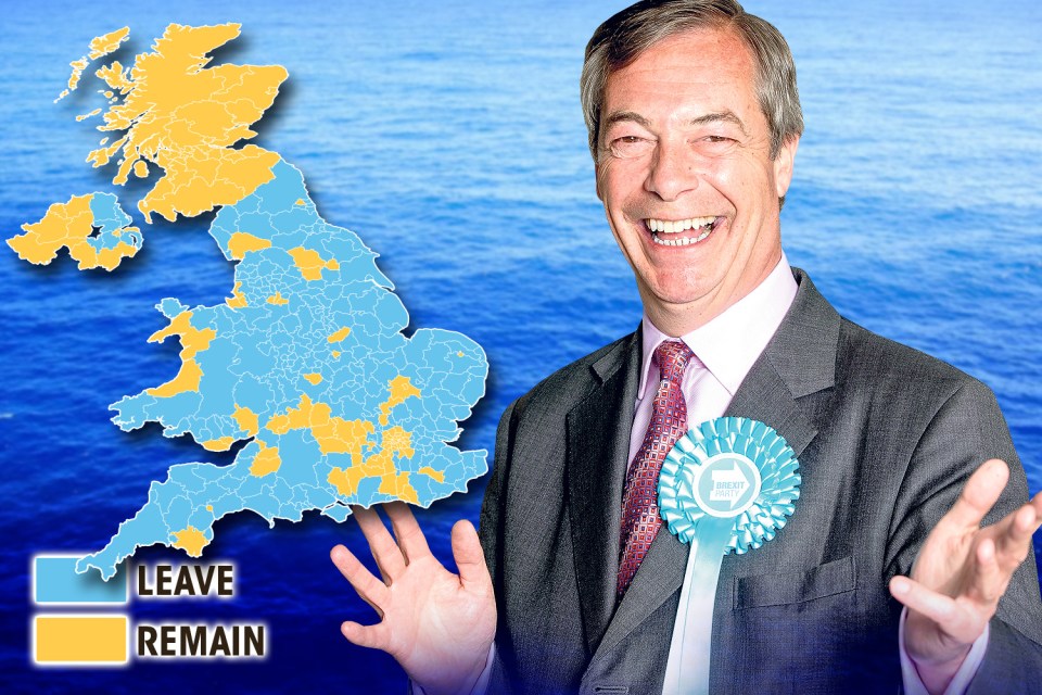  The Brexit Party's Nigel Farage vows to topple Theresa May and Jeremy Corbyn in a political revolution