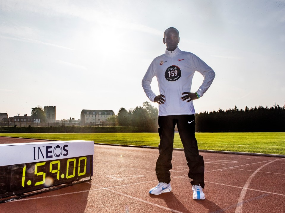 Kipchoge came close to breaking the mark two years ago in Monza but fancies his chances in London this autumn