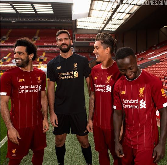  Liverpool's new home kit has pinstripes - a nod to the 1982-83 team and legendary manager Bob Paisley