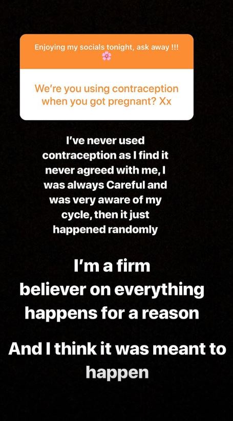  Marnie believes that her shock pregnancy was 'meant to happen'