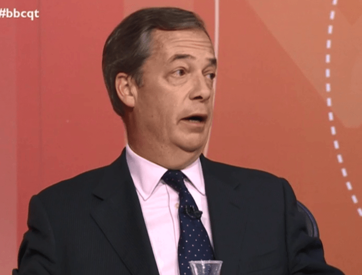  Nigel Farage said the PM was doing a 'fantastic' job of recruiting Brexit Party members