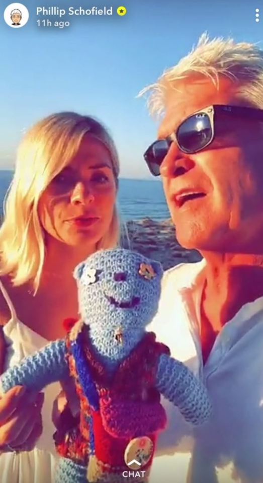  Holly Willoughby and Phillip Schofield are on holiday together during half-term