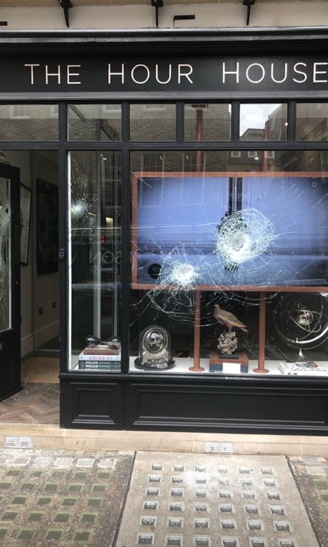  Spencer was picking up a vintage watch from The Hour House in London's Marylebone