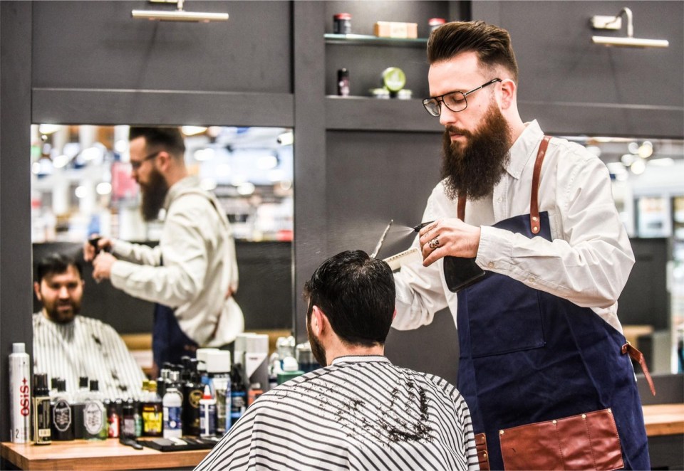  Ken, 28, is now a barber who encourages men to open up about their mental health in his barber's chair