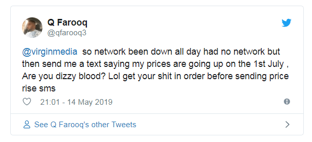  Virgin Mobile users are fuming that they got told about the hikes the day the service went down