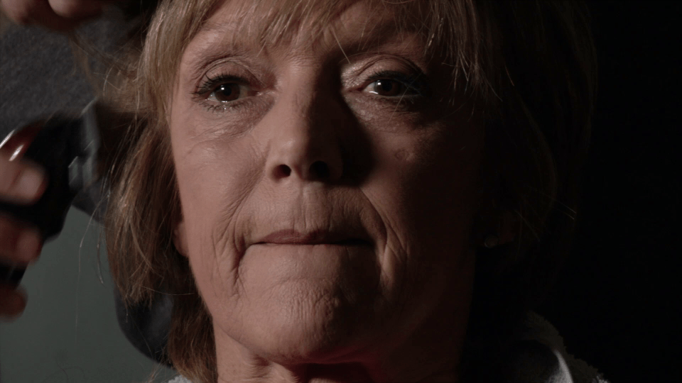  Jean looked emotional as they sat in silence in an emotional episode of EastEnders