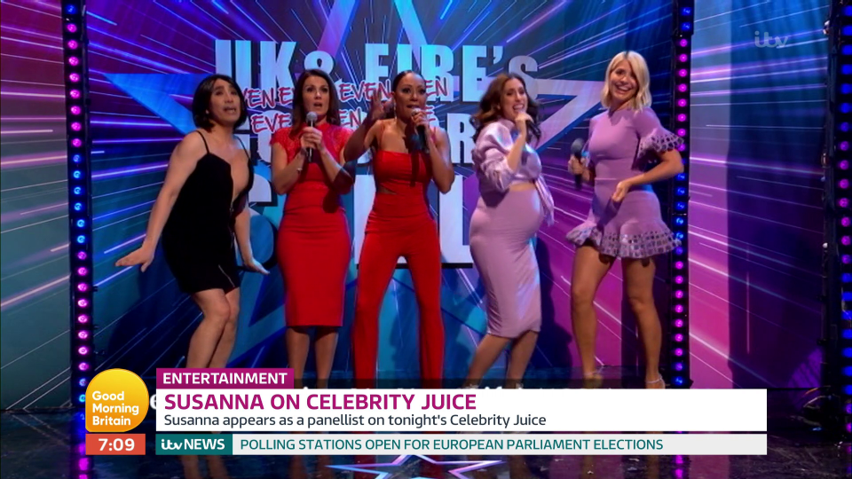  Stacey Solomon, Holly Willoughby and Mel B also danced on Celeb Juice