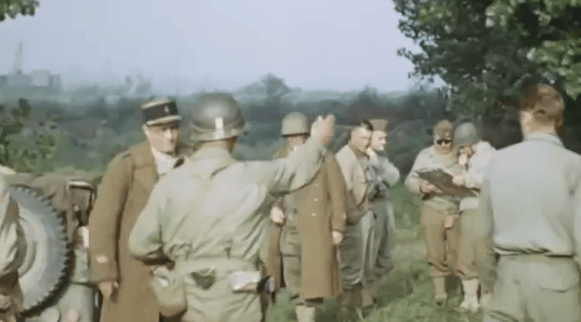  An army commander directs his troops ahead of D-Day, the historic invasion which marked the beginning of final phase of World War II